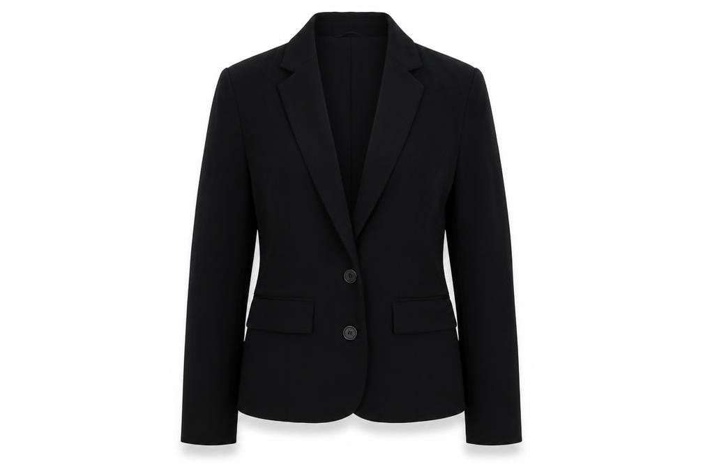Marks and Spencer Womens Black Polyester Jacket Blazer Size 8