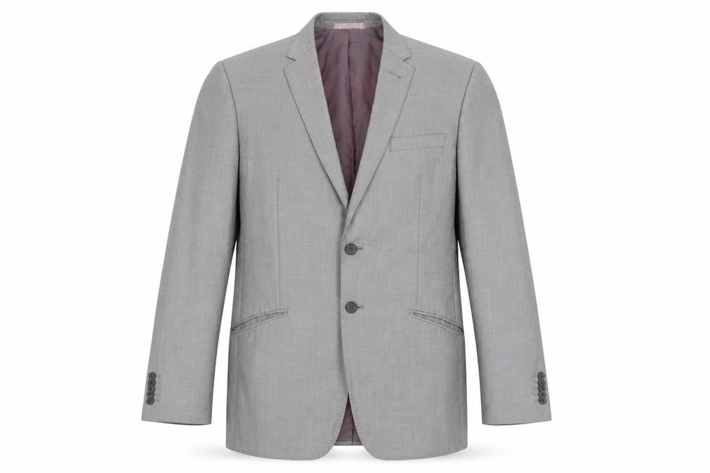 Butler & Webb Mens Grey Polyester Jacket Suit Jacket Size 40 Regular