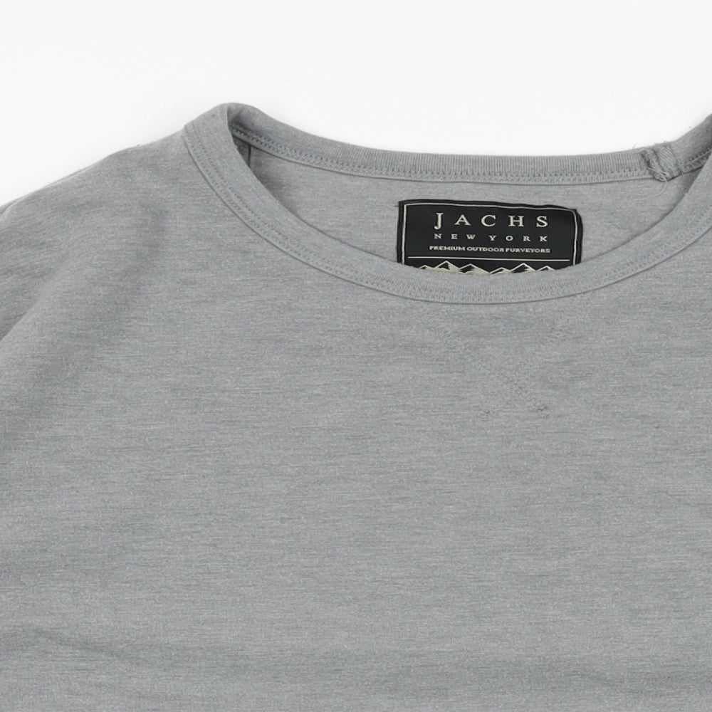 JACHS Mens Grey Polyester Pullover Sweatshirt Size 2XL