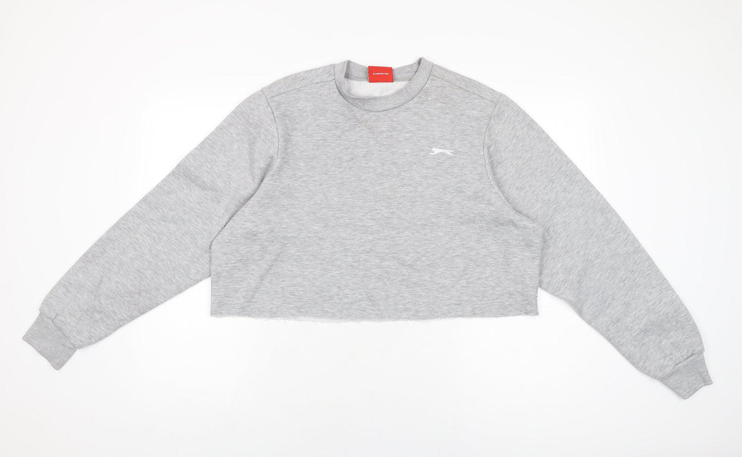 Slazenger Womens Grey Polyester Pullover Sweatshirt Size L Pullover