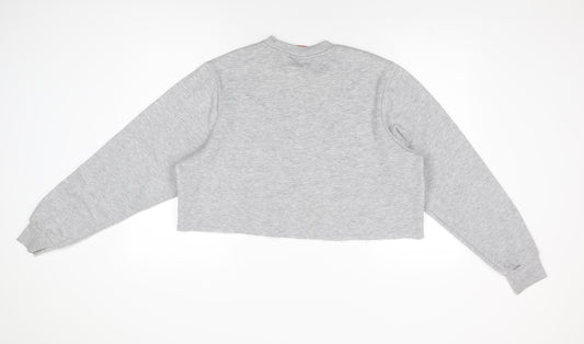 Slazenger Womens Grey Polyester Pullover Sweatshirt Size L Pullover