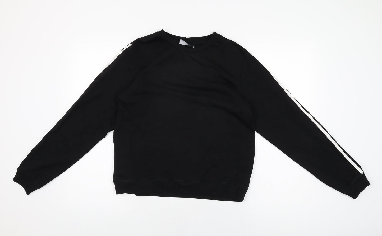 ASOS Womens Black Cotton Pullover Sweatshirt Size 10 Pullover