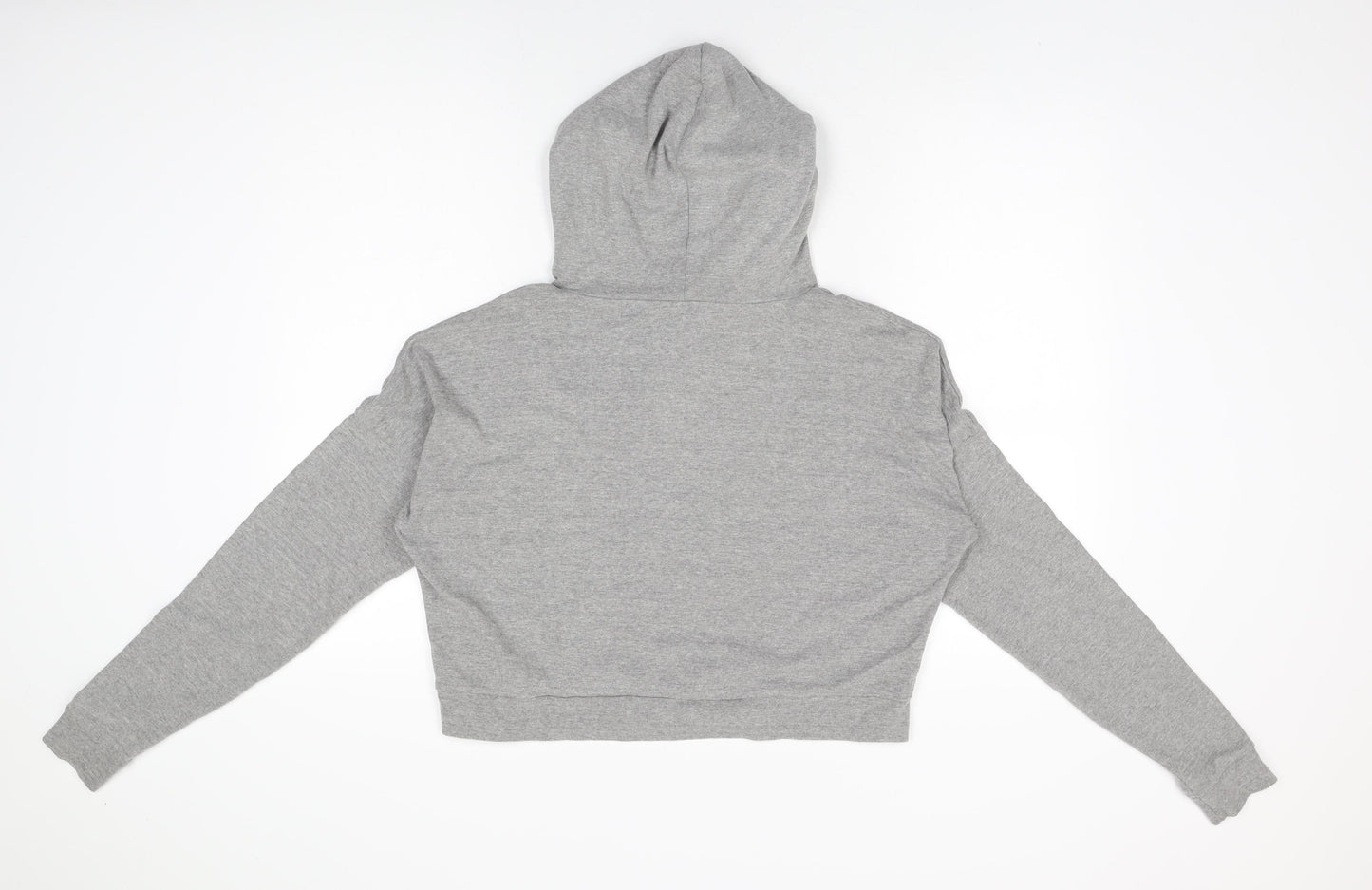 ASOS Womens Grey Cotton Pullover Hoodie Size 8 Pullover