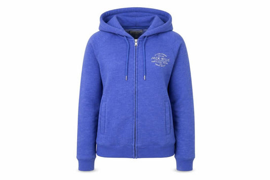 Womens UK 10 Regular Jack Wills Blue Full Zip Hoodie