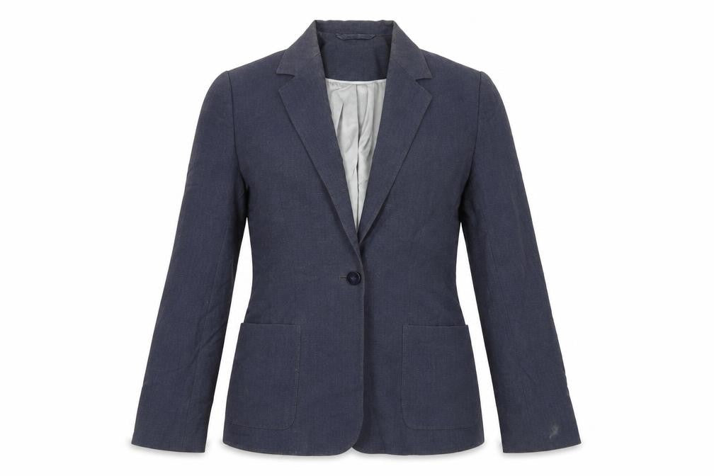 Next Level Womens Blue Polyester Jacket Blazer Size 8