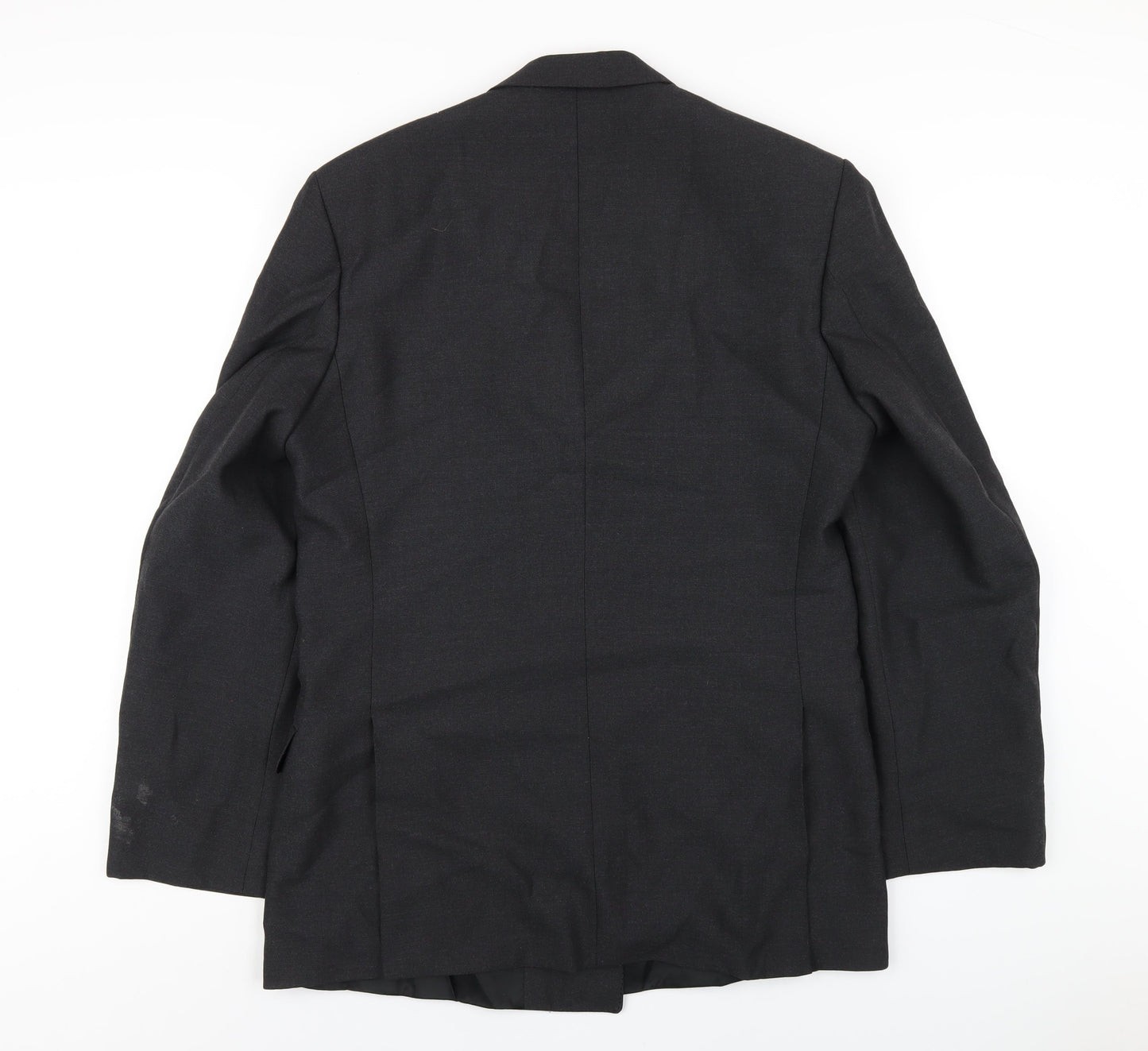 Lavel Mens Grey Wool Jacket Blazer Size 46 Regular