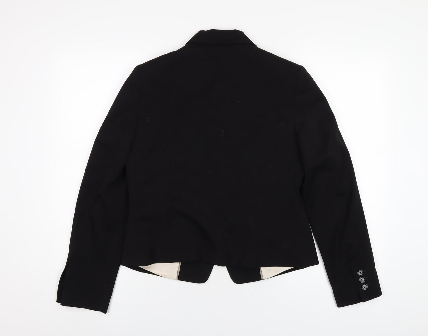 Marks and Spencer Womens Black Polyester Jacket Blazer Size 12