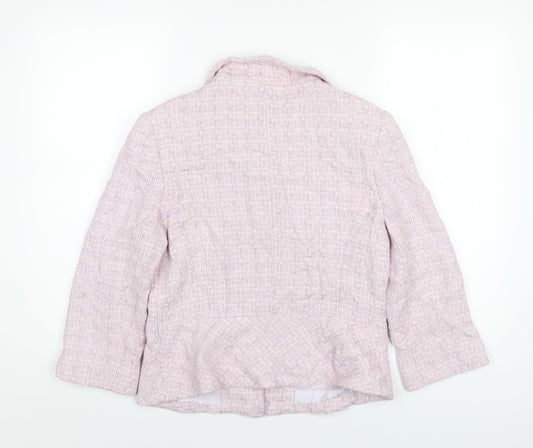 Kaliko Womens Purple Jacket Coat Size 14 Button
