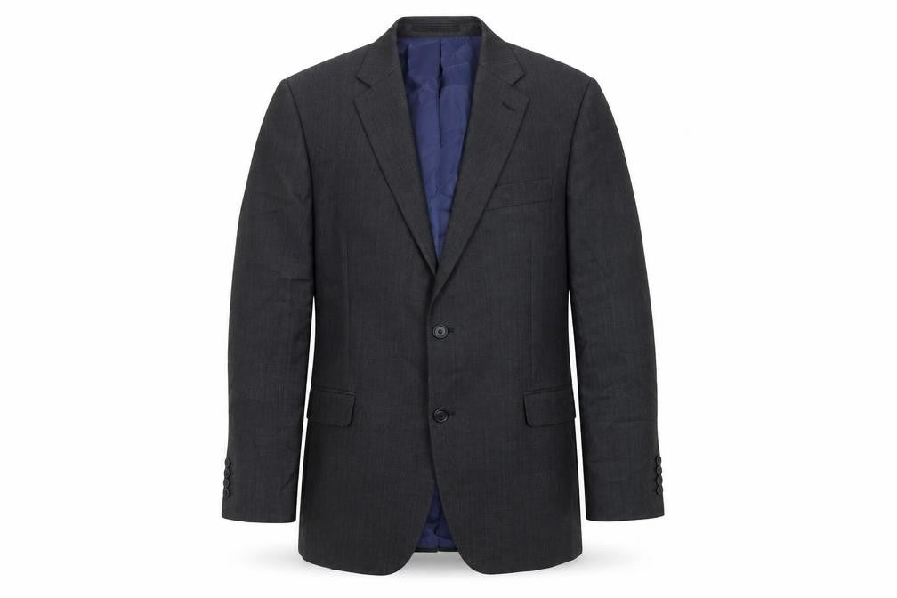John Lewis Mens Grey Wool Jacket Suit Jacket Size 42 Regular