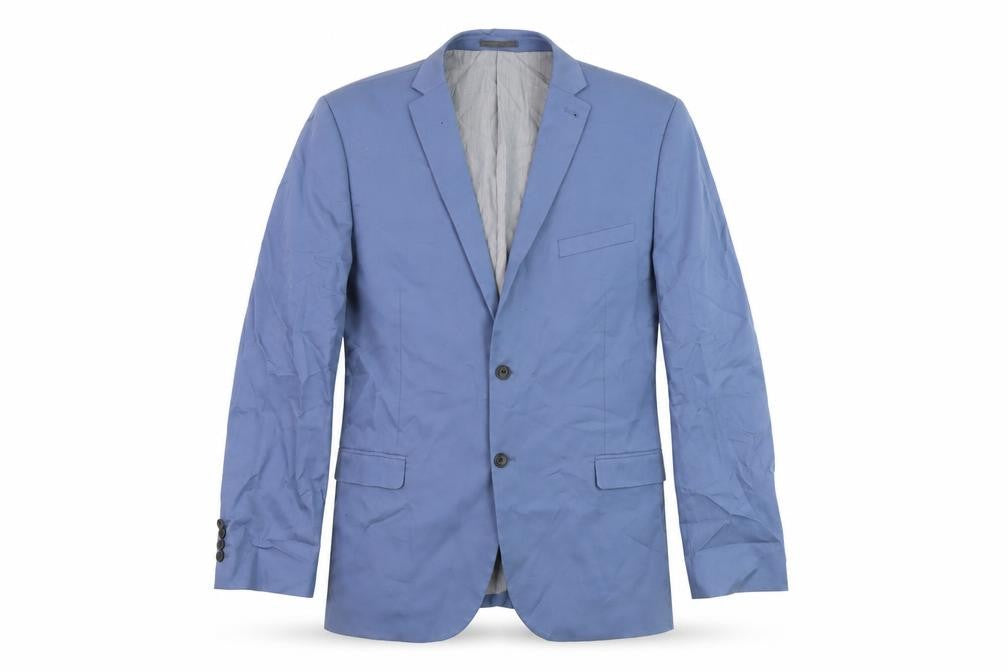 Nexyt Mens Blue Cotton Jacket Suit Jacket Size 46 Regular