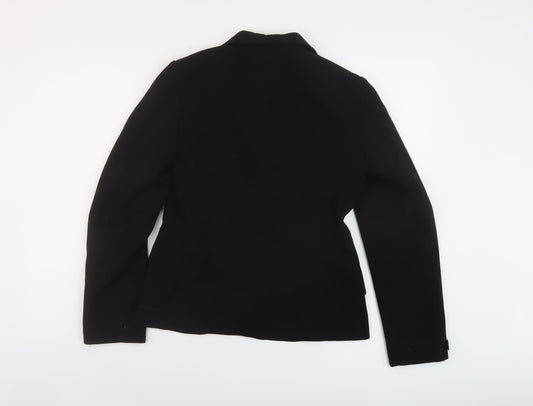 Marks and Spencer Womens Black Jacket Size 10 Button