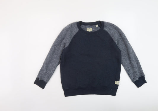 Jack Wills Womens Blue Cotton Pullover Sweatshirt Size 8 Pullover