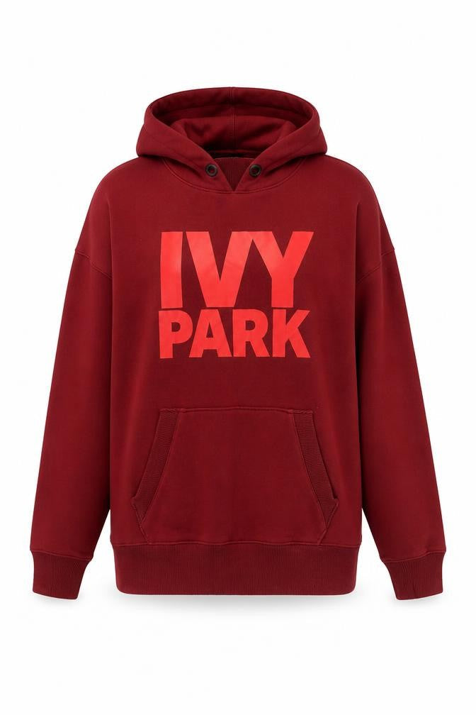 IVY PARK Mens Red Cotton Pullover Hoodie Size XS