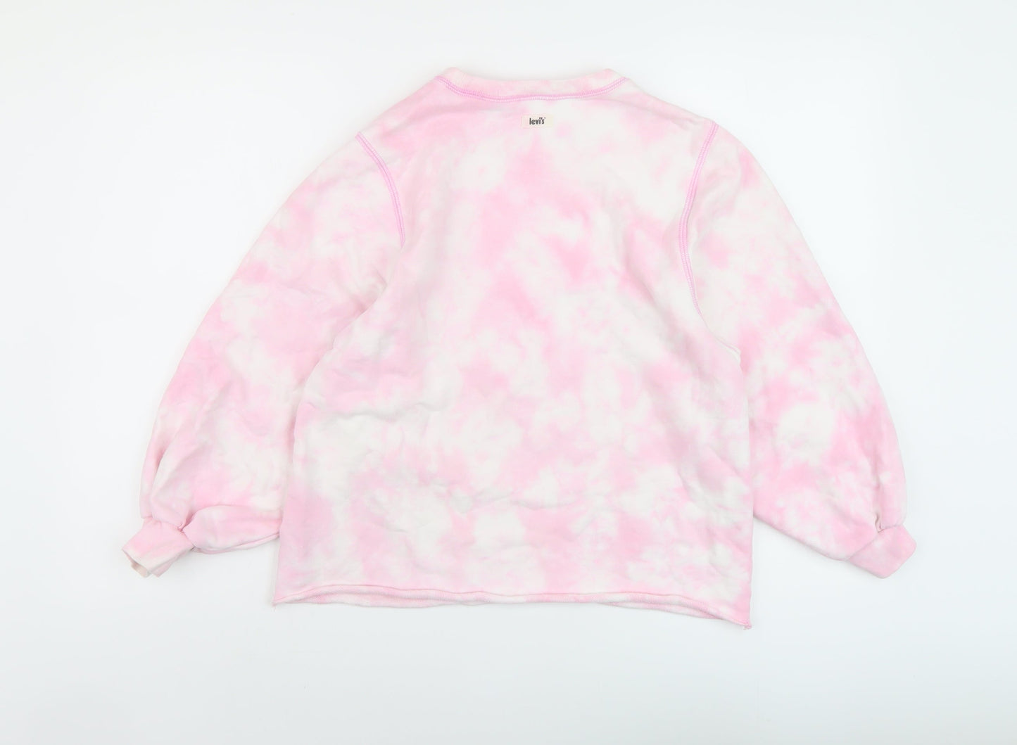 Levi's Womens Pink Cotton Pullover Sweatshirt Size XS Pullover