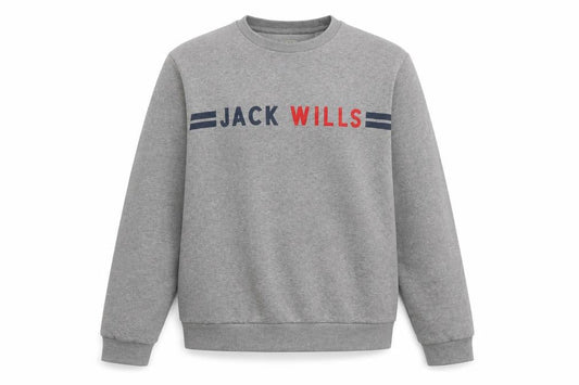 Womens UK S Regular Jack Wills Grey Pullover Sweatshirt