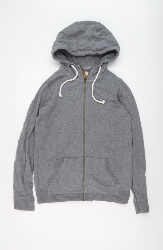 Fate Face Womens Grey Cotton Full Zip Hoodie Size 8 Zip