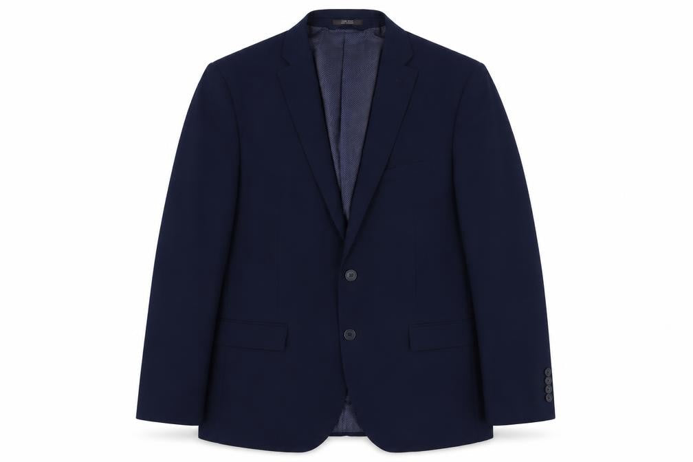 Marks and Spencer Mens Blue Wool Jacket Suit Jacket Size 42 Regular