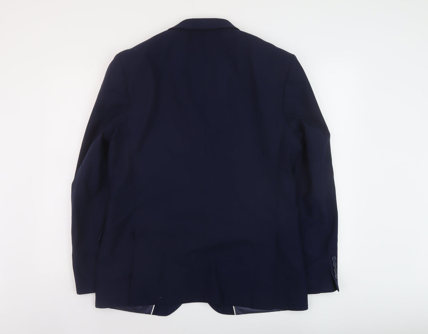 Marks and Spencer Mens Blue Wool Jacket Suit Jacket Size 42 Regular