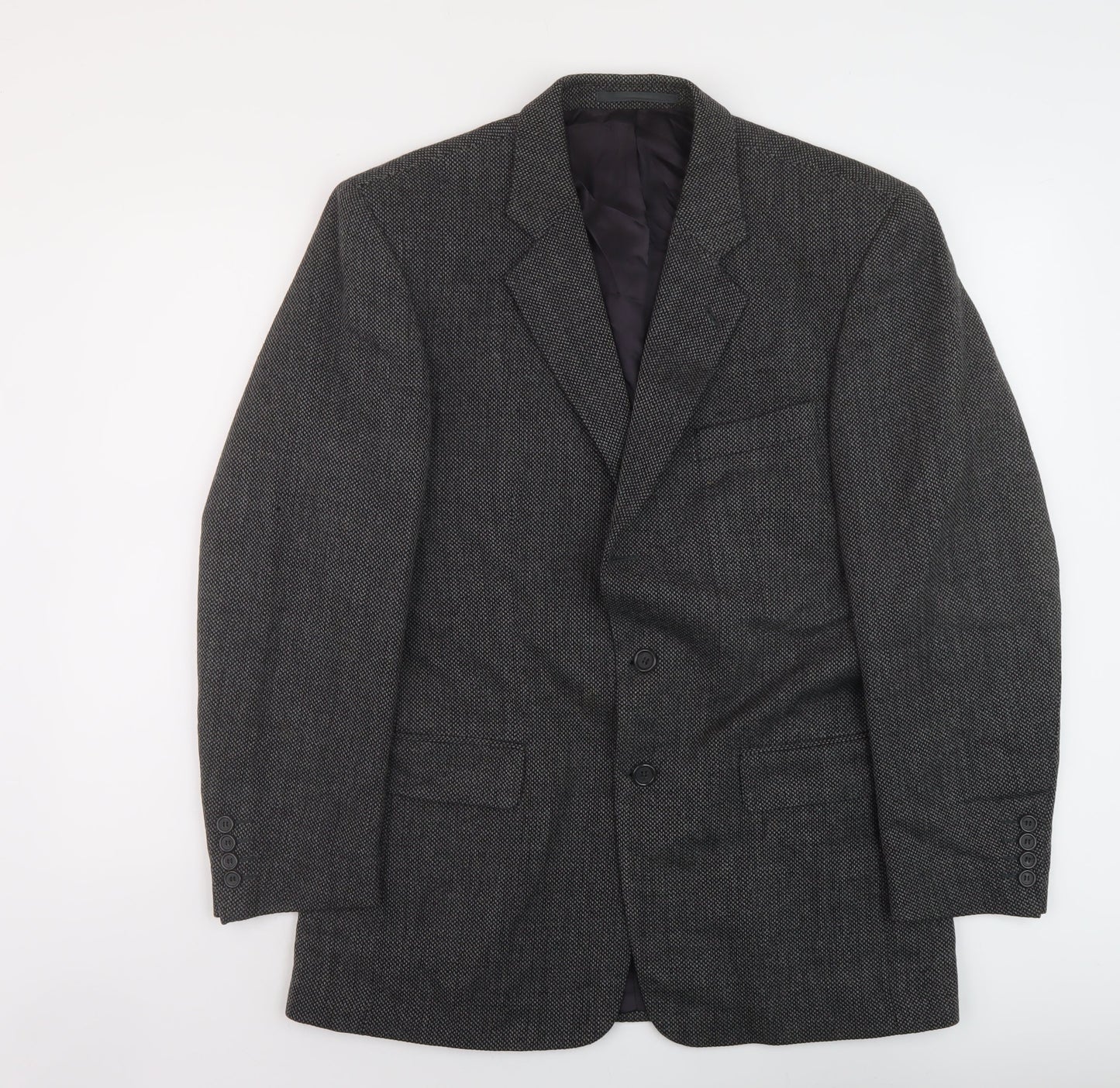 Brook Taverner Mens Grey Polyester Jacket Suit Jacket Size 42 Regular