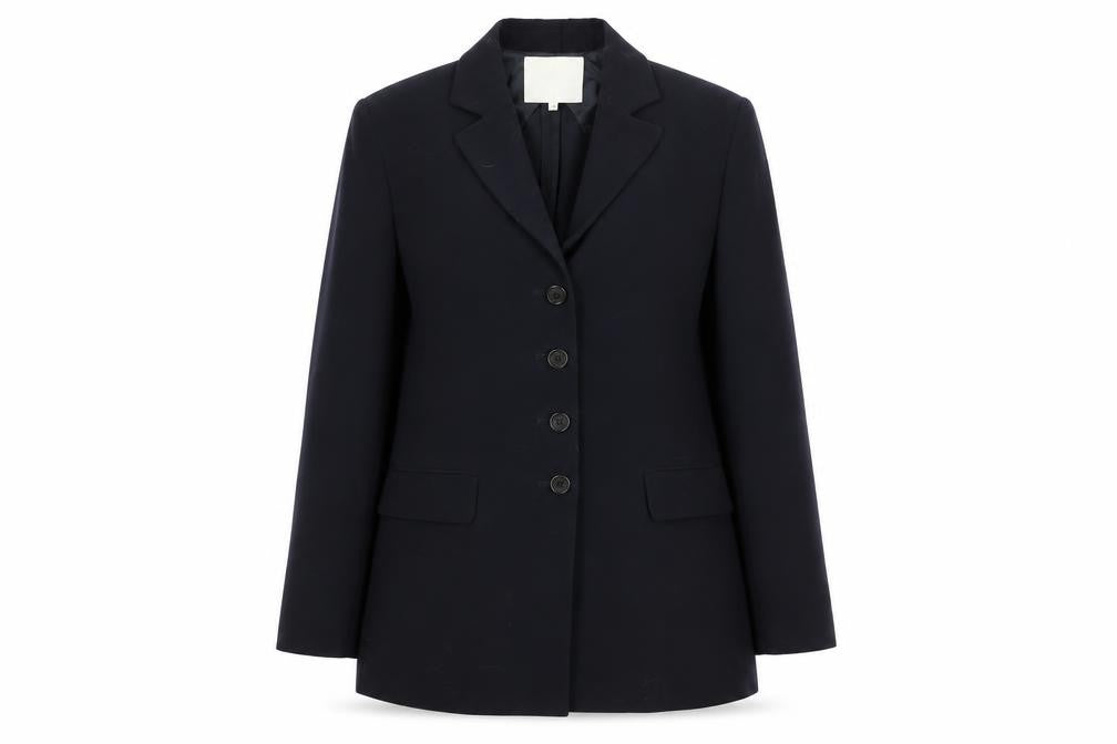 Votre Nom Womens Black Polyester Jacket Suit Jacket Size 6 - Side Vent