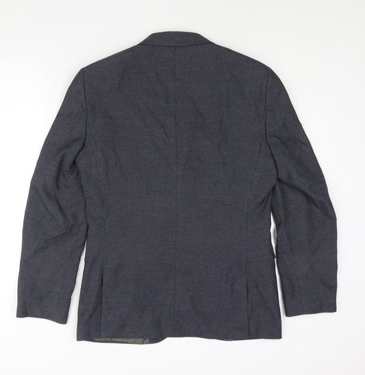 NEXT Mens Blue Polyester Jacket Suit Jacket Size 38 Regular