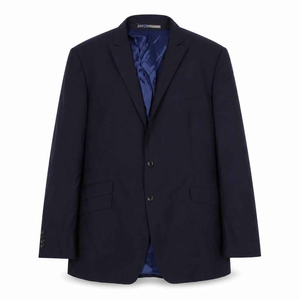 Autograph Mens Blue Wool Jacket Suit Jacket Size 46 Regular