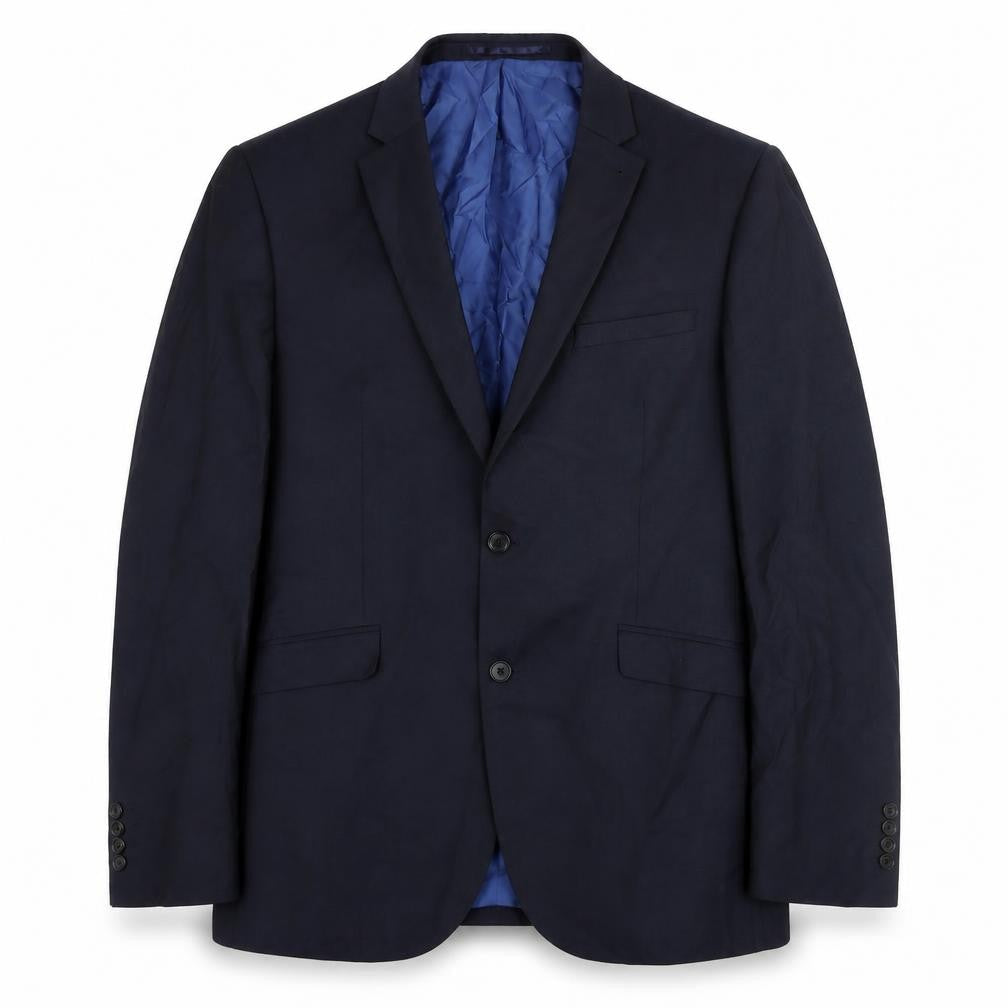 NEXT Mens Blue Wool Jacket Suit Jacket Size 42 Regular