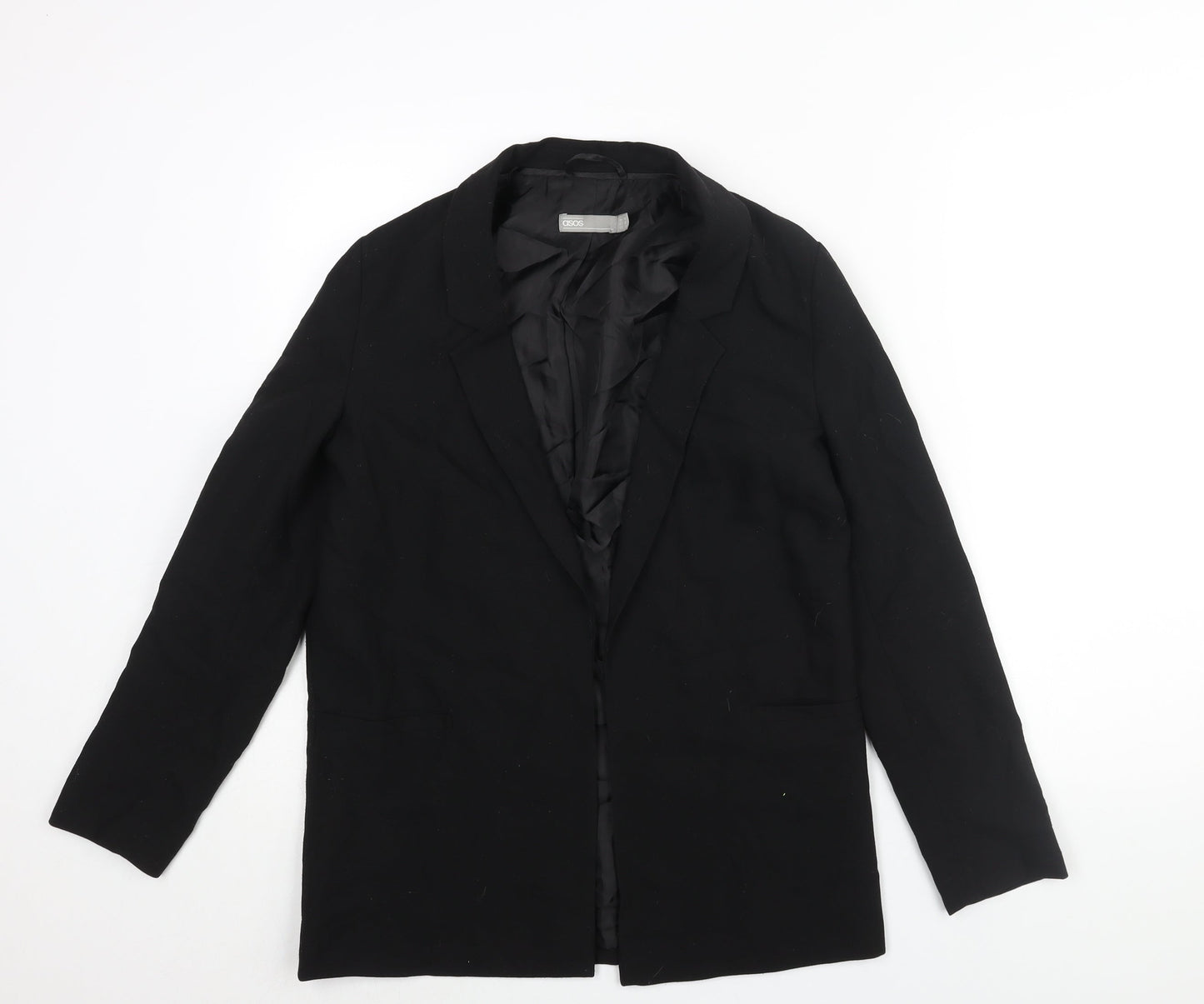 ASOS Womens Black Jacket Blazer Size 10 - No Closure