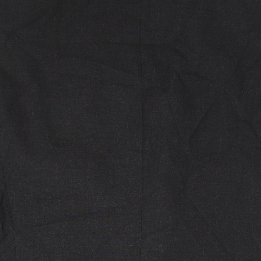 Fellini Mens Black Polyester Jacket Suit Jacket Size 40 Regular