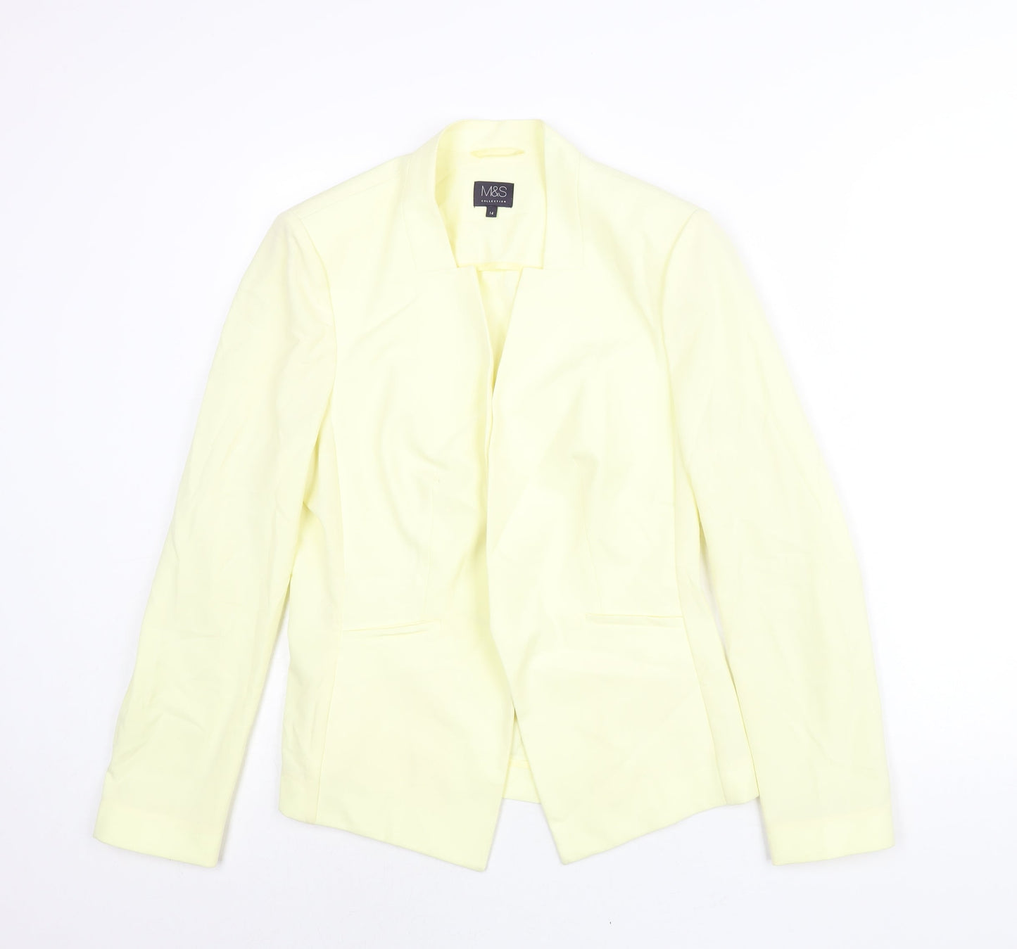 Marks and Spencer Womens Yellow Jacket Blazer Size 14
