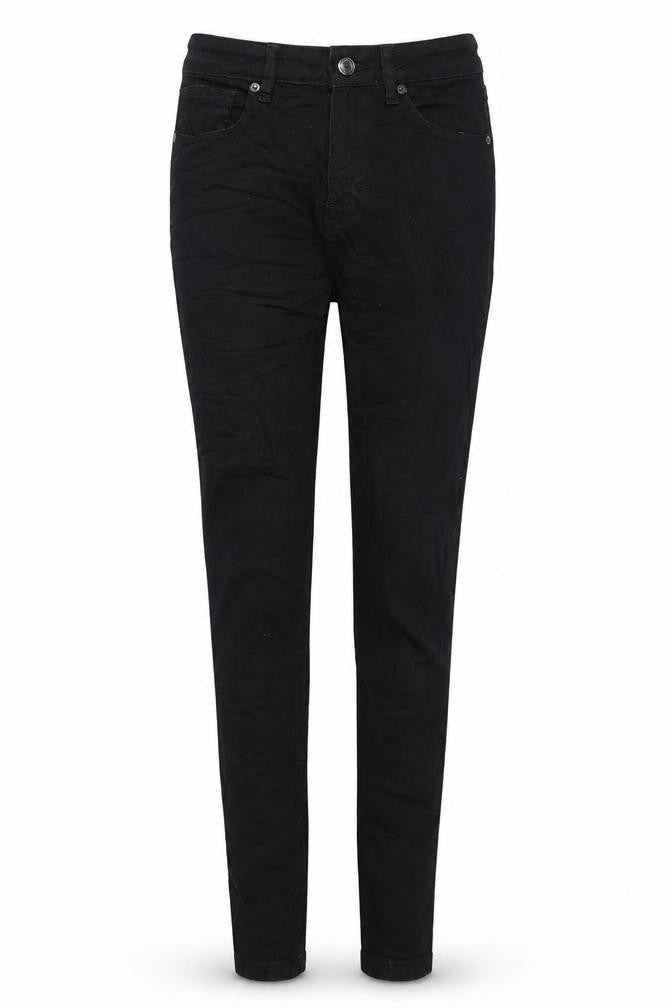 Don't Think Twice Womens Black Cotton Skinny Jeans Size 8 L27 in Regular Zip