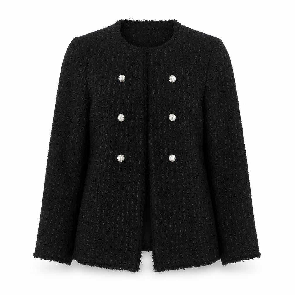 Marks and Spencer Womens Black Jacket Size 14 Hook & Eye