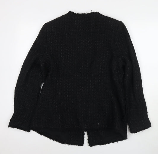 Marks and Spencer Womens Black Jacket Size 14 Hook & Eye