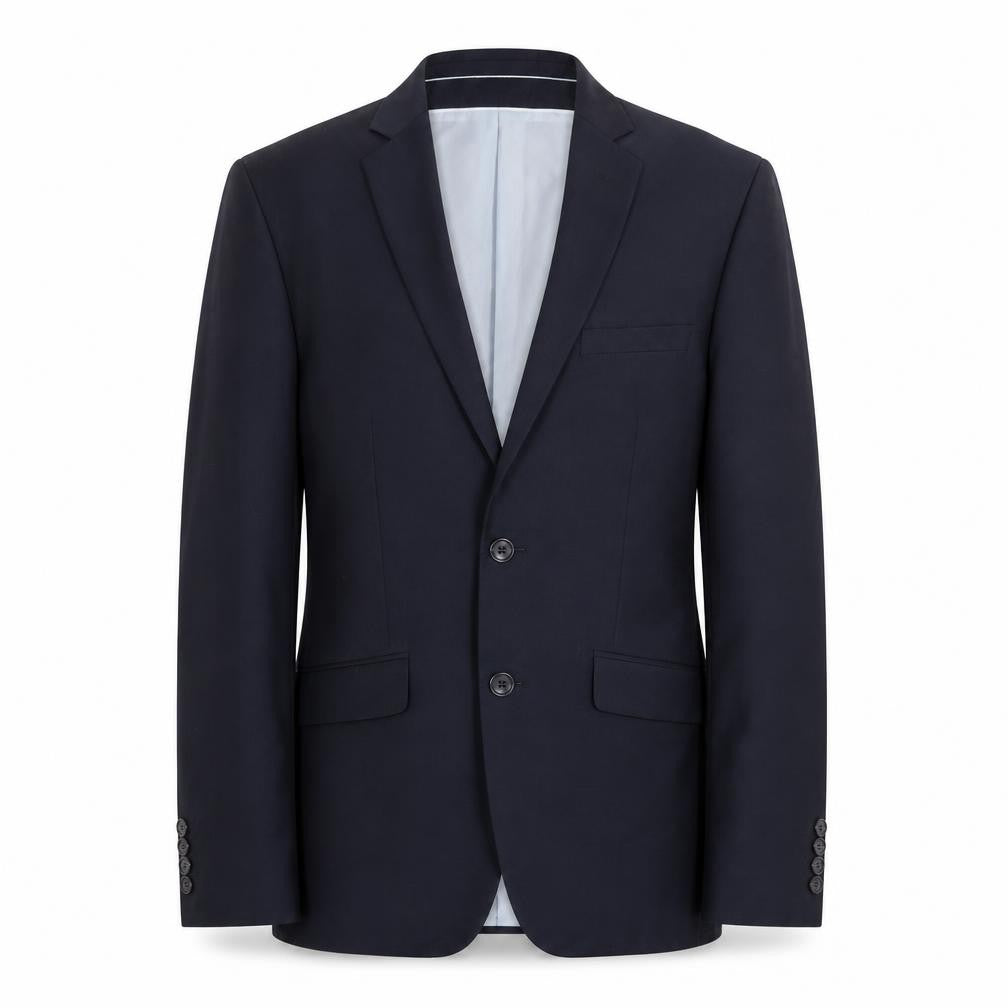 Burton Mens Blue Polyester Jacket Suit Jacket Size 36 Regular