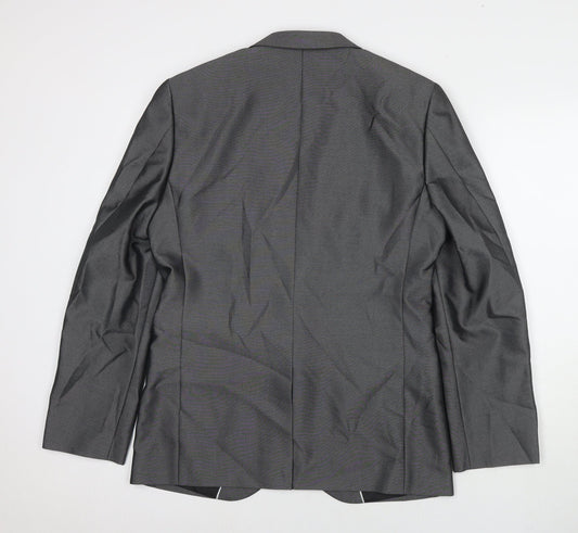 Taylor & Wright Mens Grey Polyester Jacket Suit Jacket Size 40 Regular