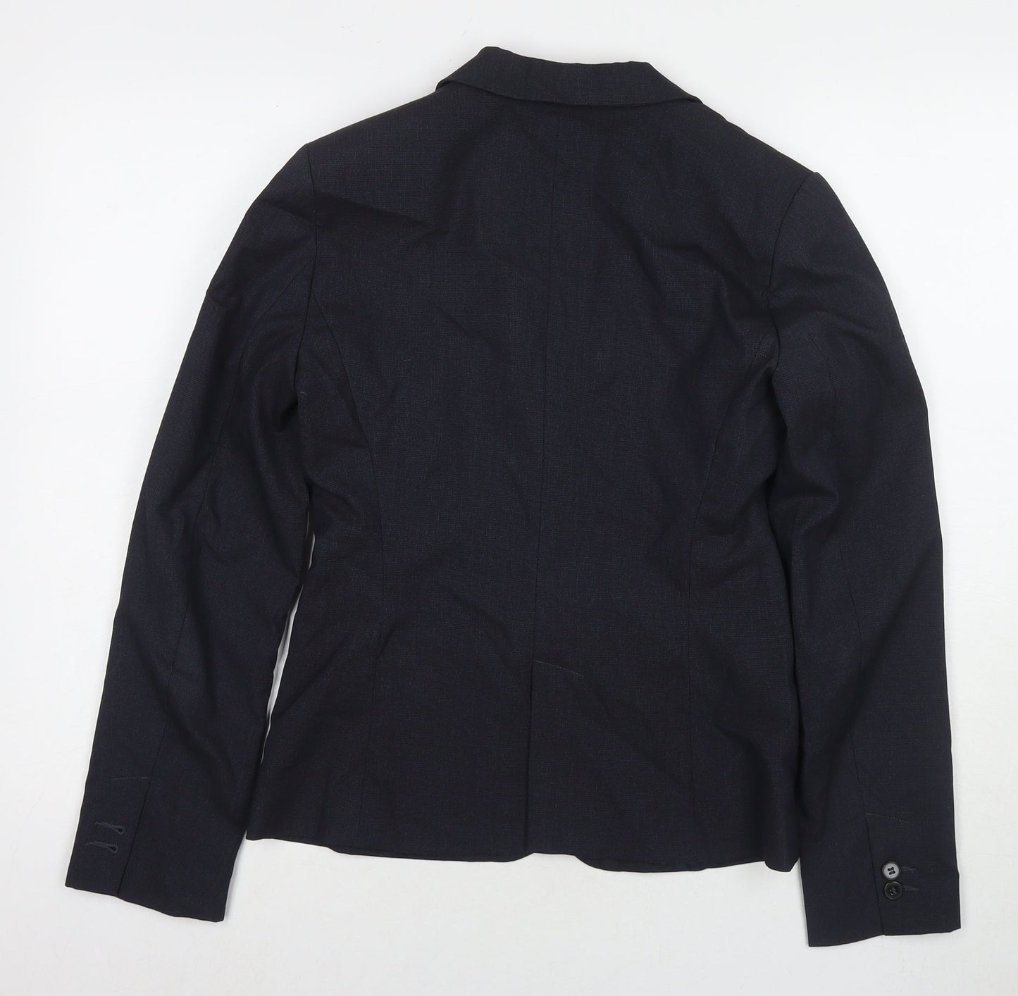 Zara Womens Blue Jacket Blazer Size 8 Button