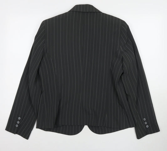 South Womens Grey Jacket Blazer Size 16 Button
