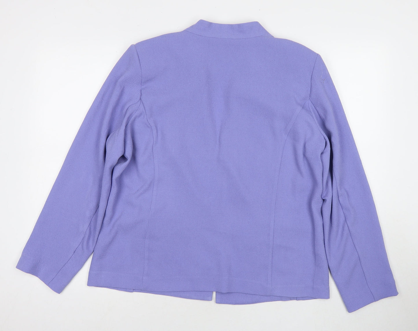 Damart Womens Purple Jacket Blazer Size 10