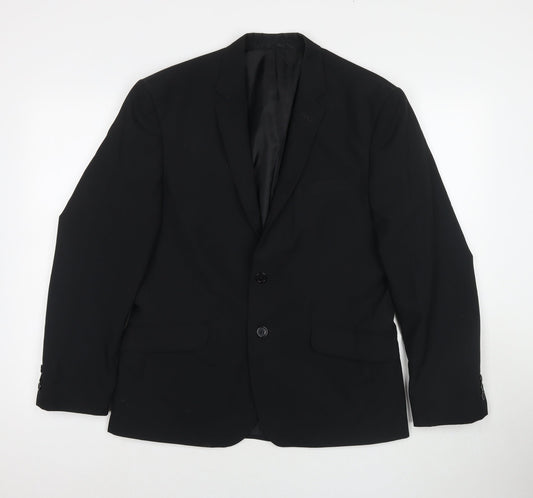 Taylor & Wright Mens Black Polyester Jacket Suit Jacket Size 40 Regular