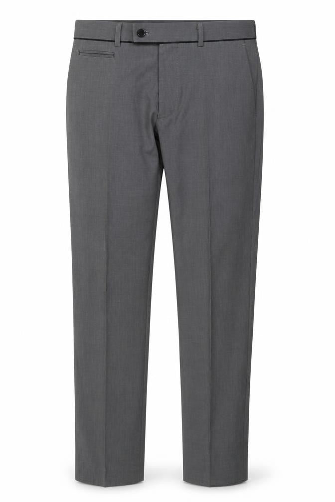 Taylor & Wright Mens Grey Polyester Trousers Size 30 in L31 in Regular Zip