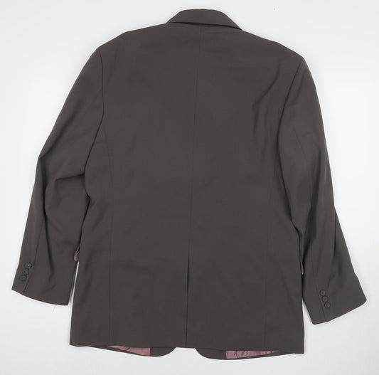 Willson Mens Brown Polyester Jacket Suit Jacket Size 40 Regular