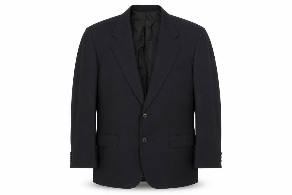 Marks and Spencer Mens Black Polyester Jacket Suit Jacket Size 40 Regular