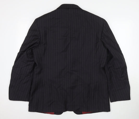 Marks and Spencer Mens Black Wool Jacket Suit Jacket Size 42 Regular