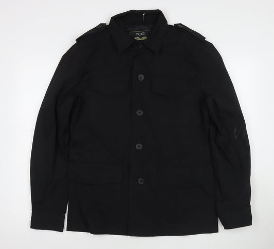NEXT Womens Black Jacket Size M Button