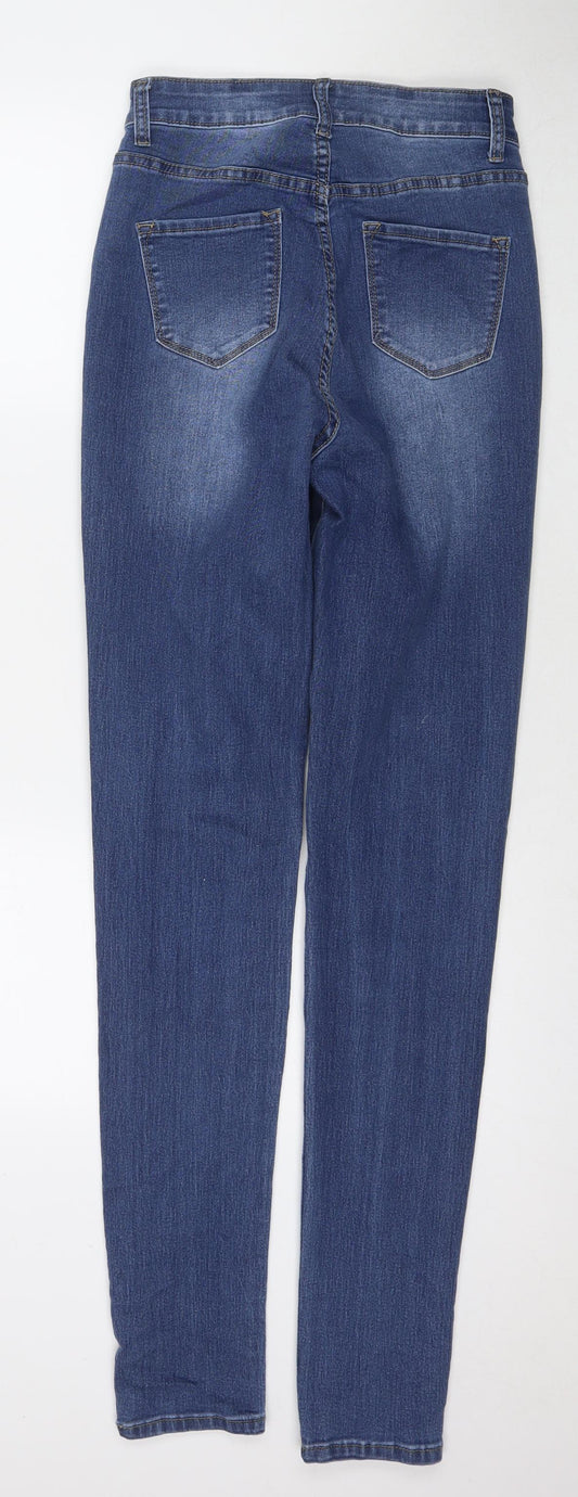 Fashion Nova Womens Blue Cotton Skinny Jeans Size 29 in L34 in Regular Zip
