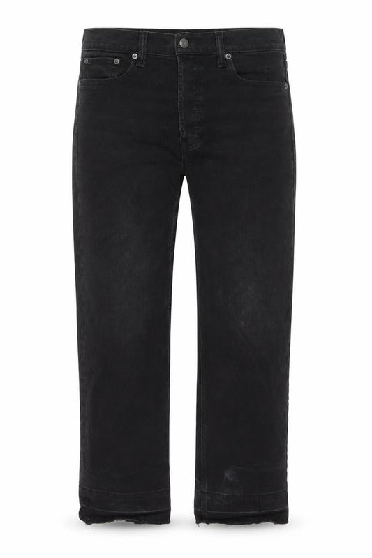 Gap Womens Black Cotton Cropped Jeans Size 29 in L24 in Regular Zip