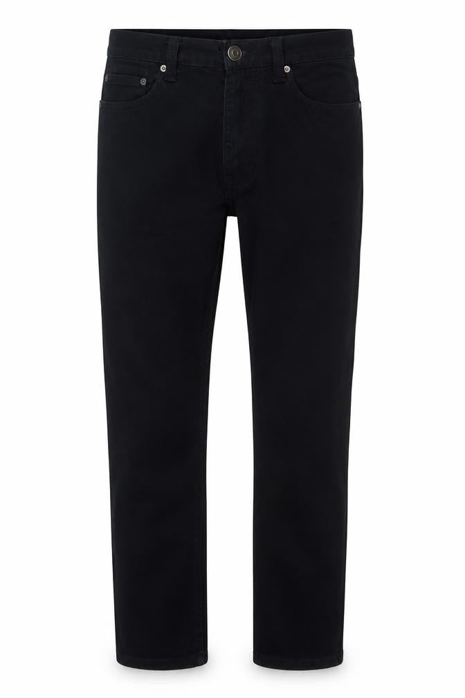 Denim & Co. Mens Black Cotton Straight Jeans Size 28 in L32 in Regular Zip