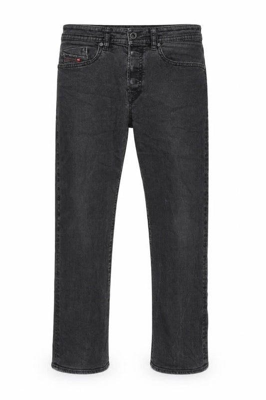 Diesal Mens Grey Cotton Blend Straight Jeans Size 32 in L30 in Regular Button