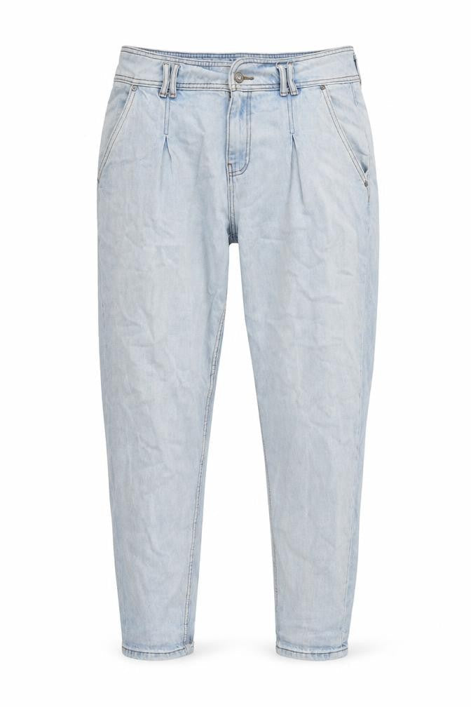 Clockhouse Mens Blue Cotton Blend Tapered Jeans Size 34 in L29 in Regular Zip