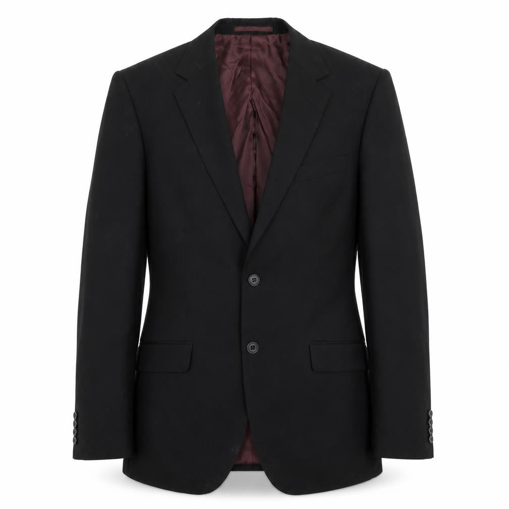 Marks and Spencer Mens Black Wool Jacket Blazer Size 40 Regular